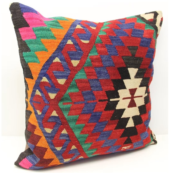 Other - HANDMADE Decorative multicolor kilim pillow cover 24x24 inch
